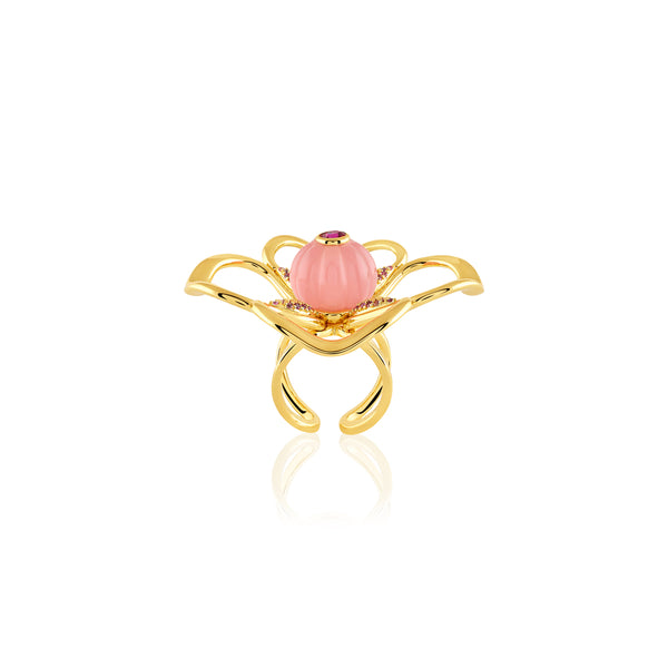 Isharya Rosé Fleur Ring Rings