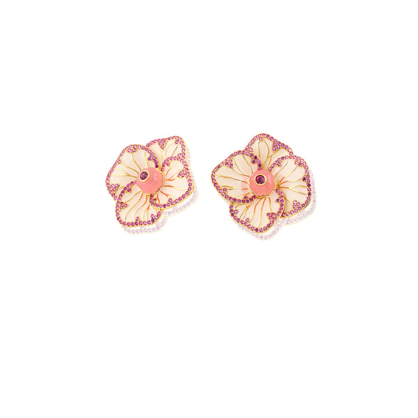 Isharya Rosé Frost Stud Earrings Earrings