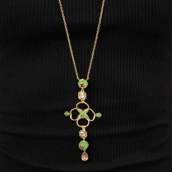 isharya Rosé Garden Pendant Necklace Necklaces