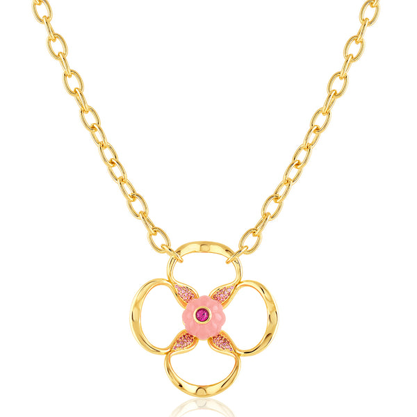 Isharya Rosé Glow Pendant Necklace Necklaces