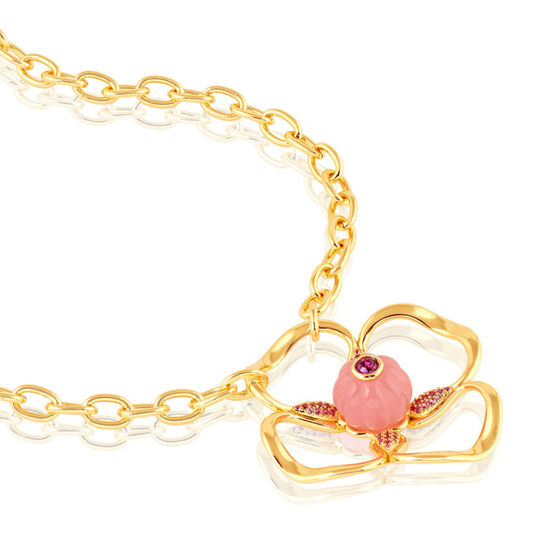 Isharya Rosé Glow Pendant Necklace Necklaces