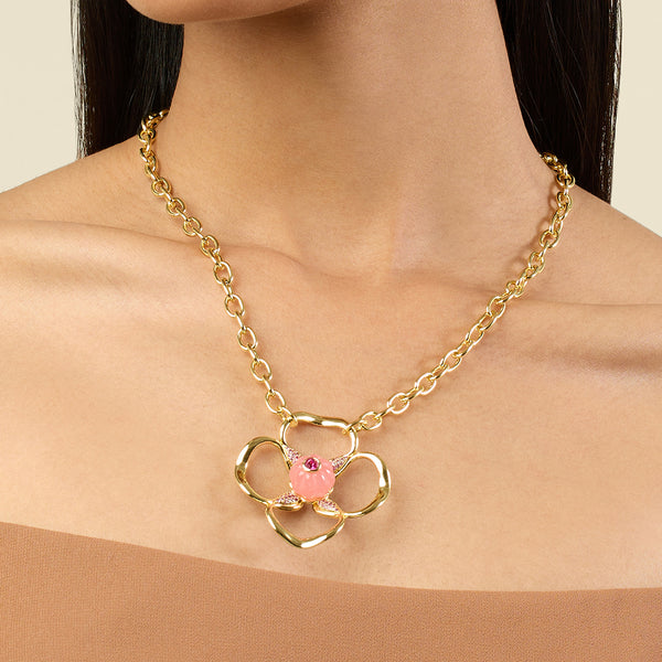 isharya Rosé Glow Pendant Necklace Necklaces