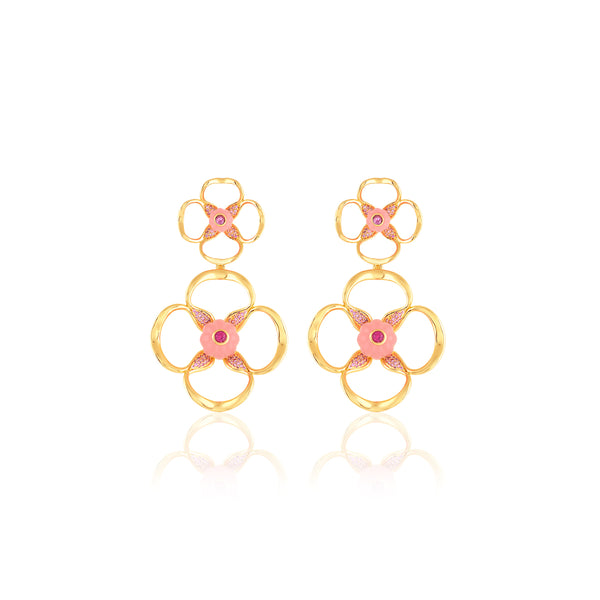 Isharya Rosé Radiance Dangler Earrings Earrings