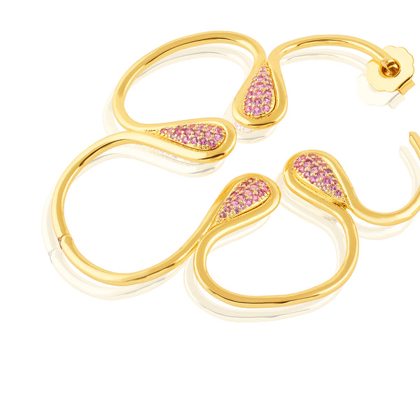 Isharya Rosé Radiant Stud Earrings Earrings