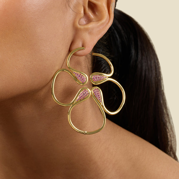 isharya Rosé Radiant Stud Earrings Earrings