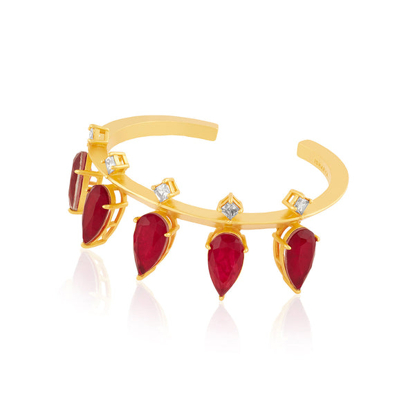 Isharya Ruby Festive Drip Cuff Cuff XS