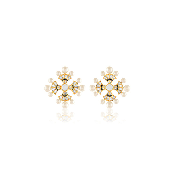 Isharya Sagrado Cross Studs Earring