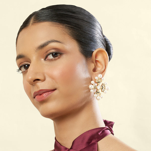 Isharya Sagrado Cross Studs Earring