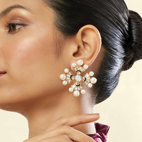 isharya Sagrado Cross Studs Earring