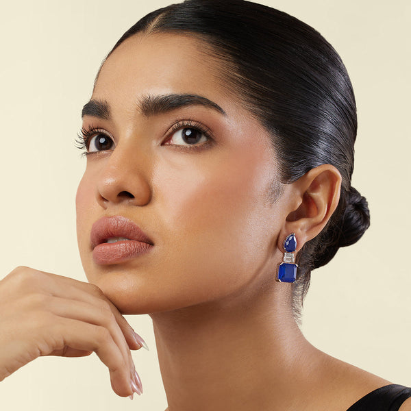 Isharya Sapphire Radiance Dangle Earrings Earrings