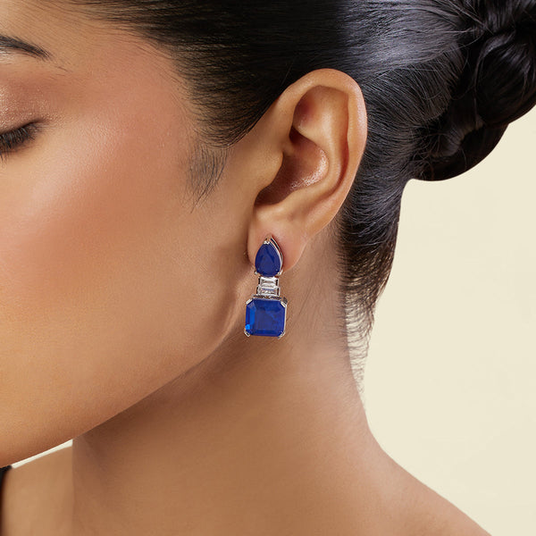 isharya Sapphire Radiance Dangle Earrings Earrings