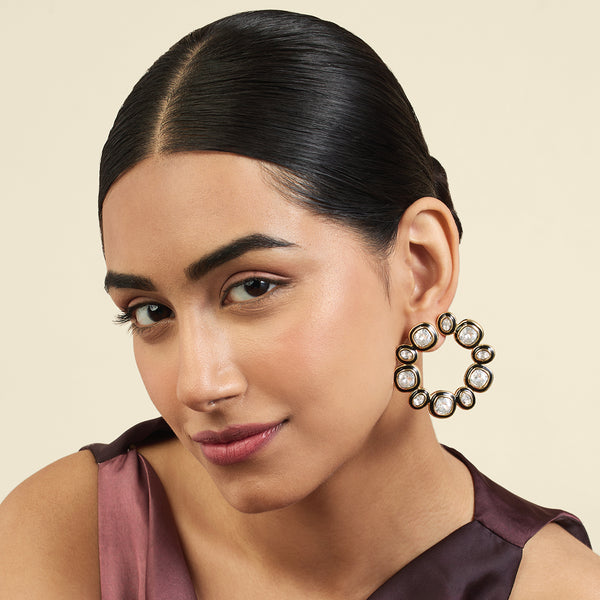 Isharya Seafoam Front Back Earrings Earrings