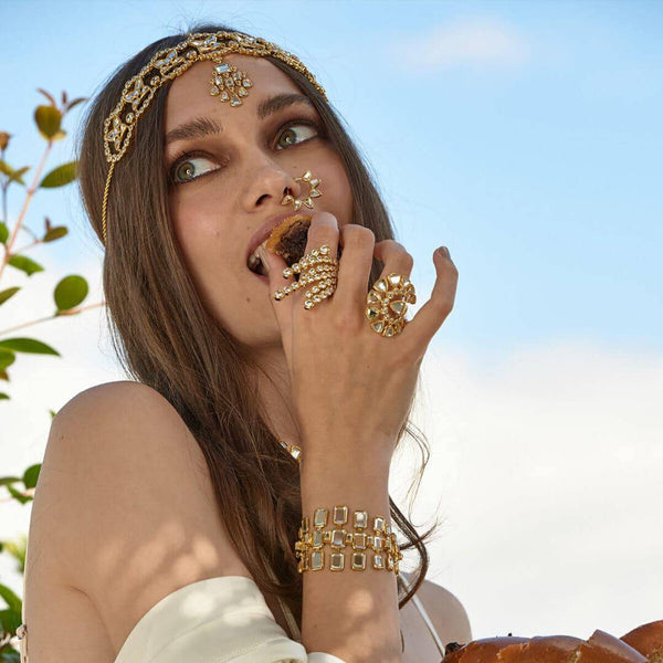 Isharya Shiza Mirror Bracelet Bracelets Gold