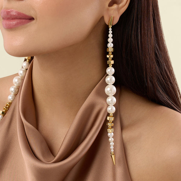 isharya Shoulder duster Pearl Earrings Earrings