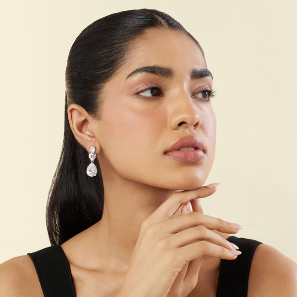 Isharya Silver Radiance Dangler Earrings Earrings