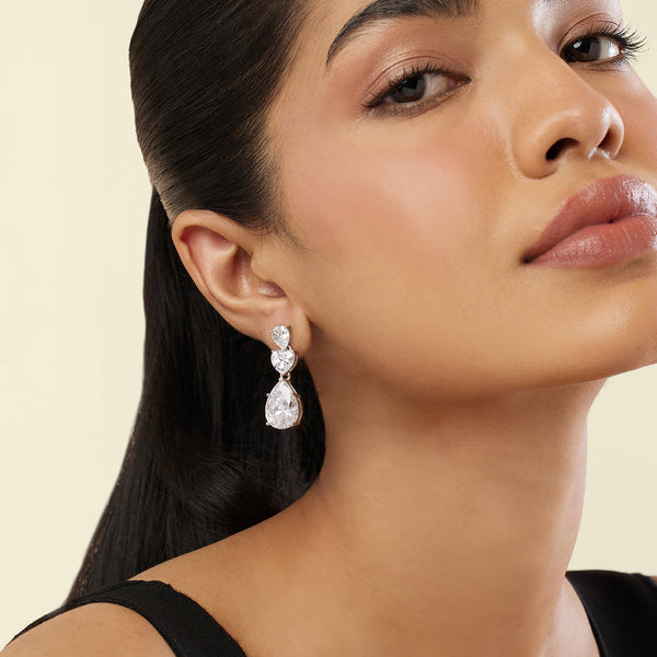 isharya Silver Radiance Dangler Earrings Earrings