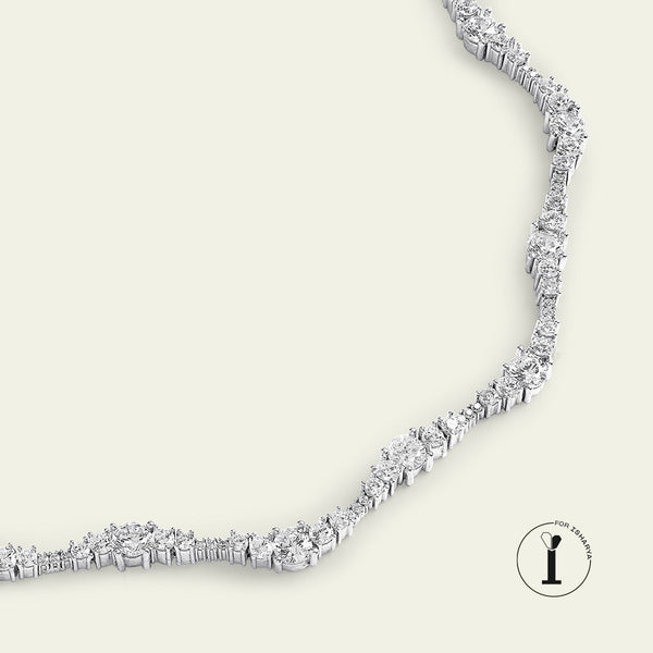 isharya Silver Wave Necklace Necklaces Silver