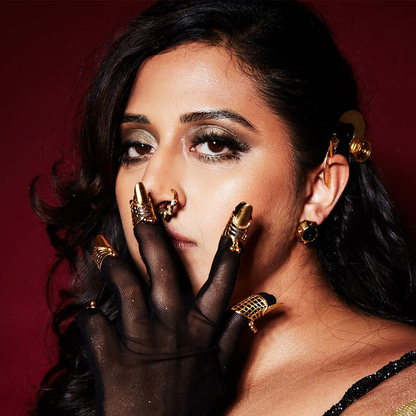 Isharya Simone Emerald Earrings Earrings Green