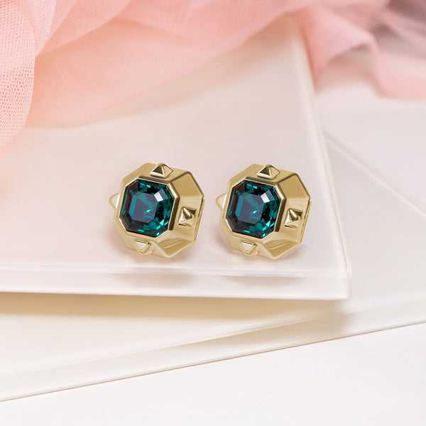 Isharya Simone Emerald Earrings Earrings Green