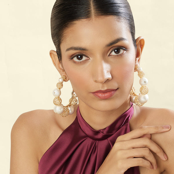 Isharya Sintra Statement Hoops Earring