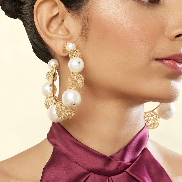 isharya Sintra Statement Hoops Earring