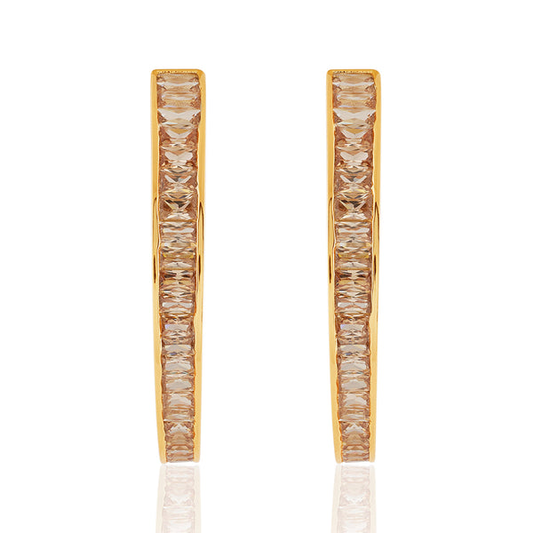 Isharya Solar Bloom Hoops Earrings