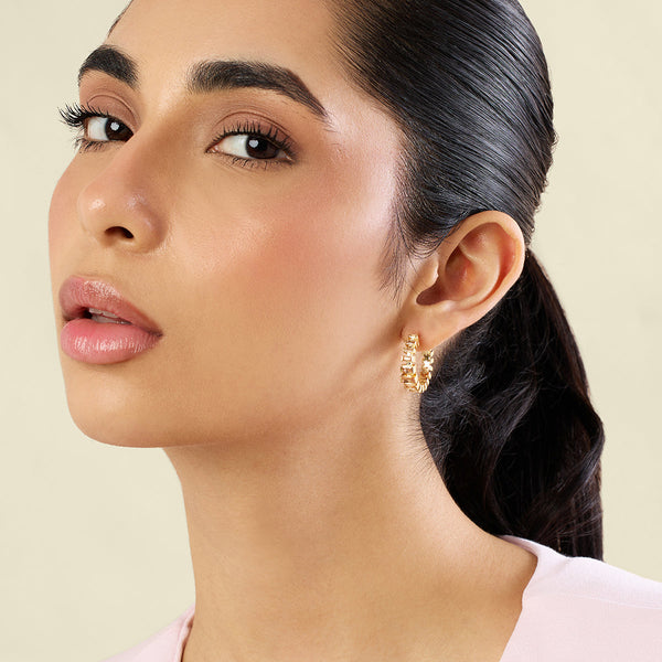 Isharya Solar Flare Hoops Earrings
