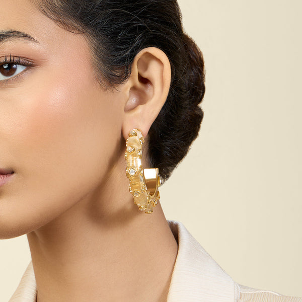 isharya Sona Statement Hoops Earrings