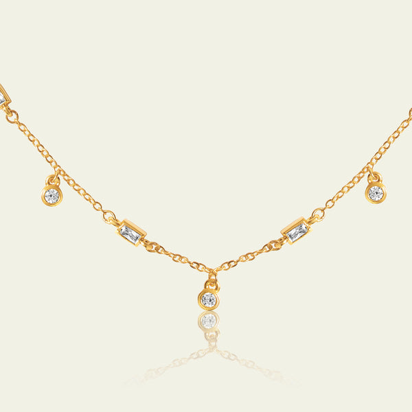 Isharya Spike Charm Necklace Necklaces Gold