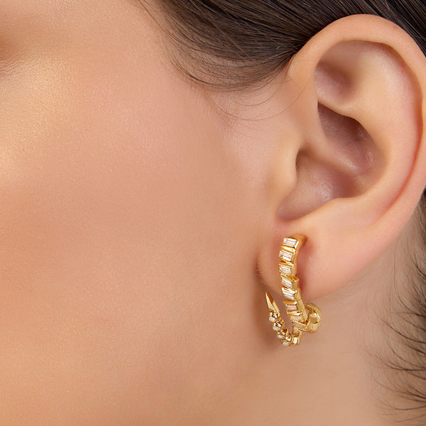 isharya Spiked CZ Studs Earrings