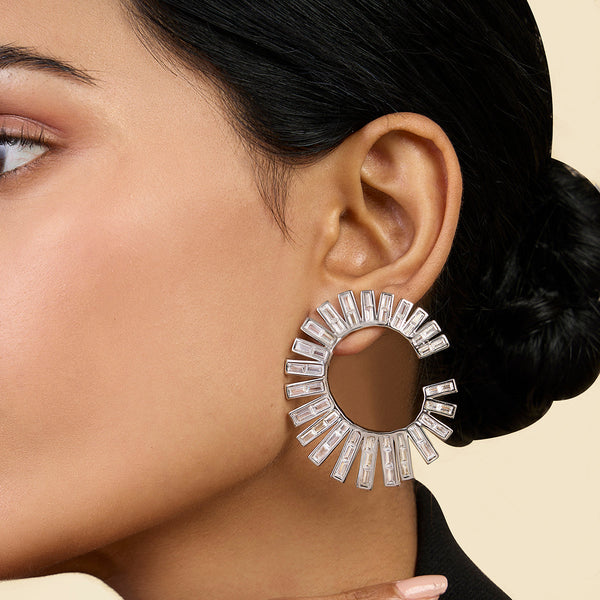 isharya Spiral Orange Peel Earrings Earrings