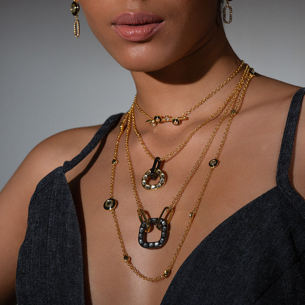 Isharya Stan Layered Necklace Necklaces Gold
