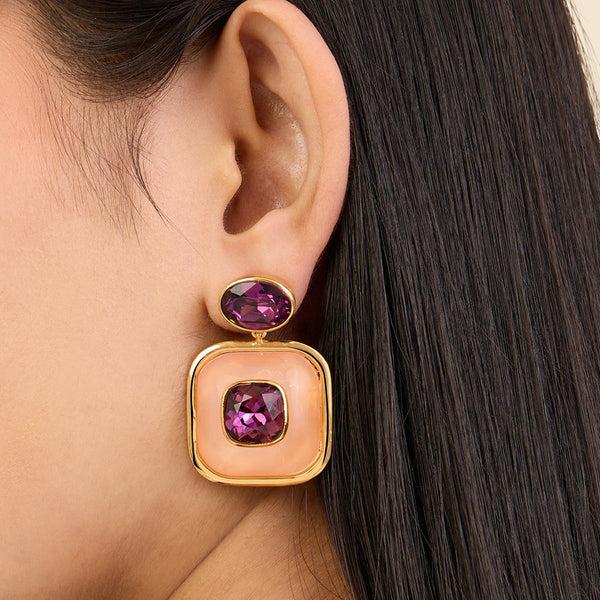 isharya Statement Libra Earrings Earrings Pink