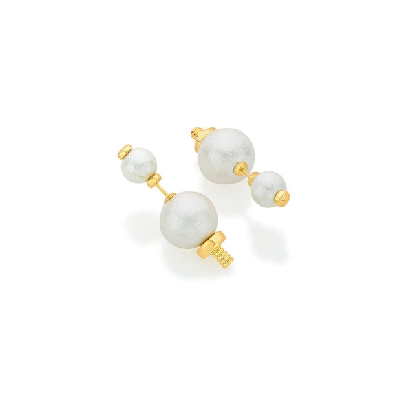 Isharya Steinem Pearl Earrings Earrings White