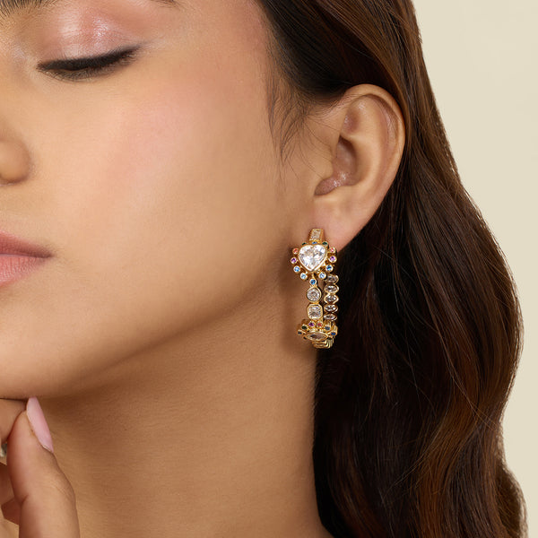 Isharya Summer Party Hoops Earrings