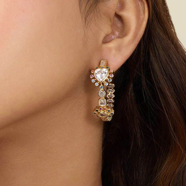 isharya Summer Party Hoops Earrings