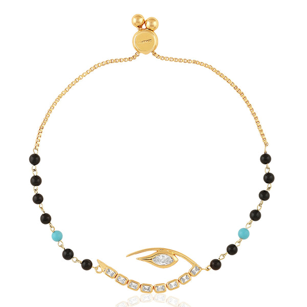 Isharya Tennis Eye Bolo Bracelet Bracelets