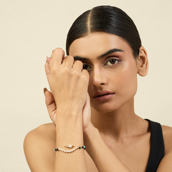 Isharya Tennis Eye Bolo Bracelet Bracelets