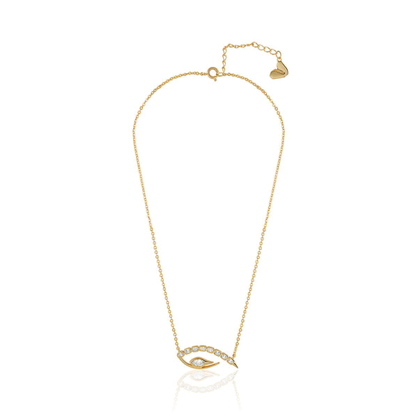 Isharya Tennis Eye Pendant Necklace Necklaces