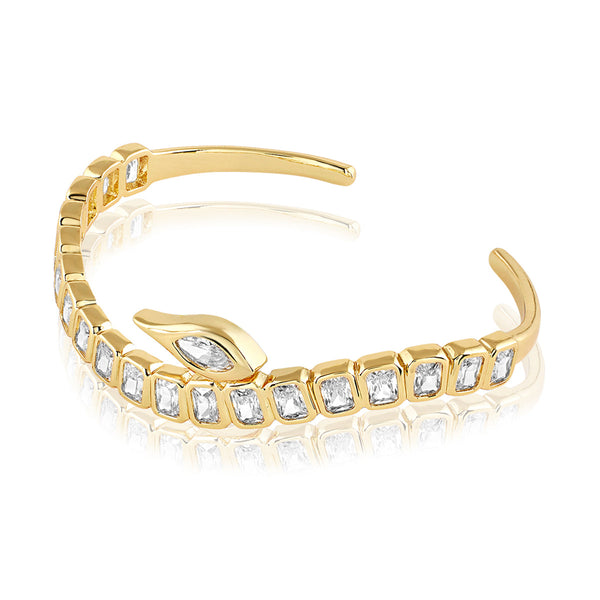 Isharya Tennis Girlie Back Open Cuff Bracelets XS