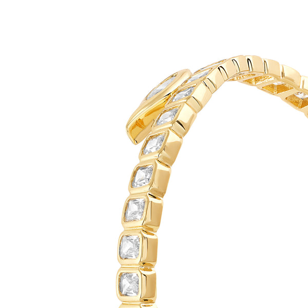 Isharya Tennis Girlie Back Open Cuff Bracelets XS