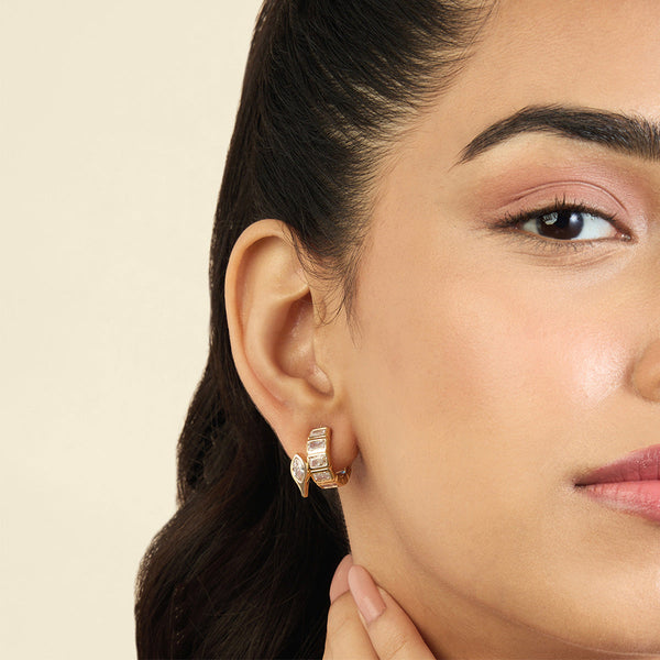 isharya Tennis Girlie Huggie Earrings Earrings