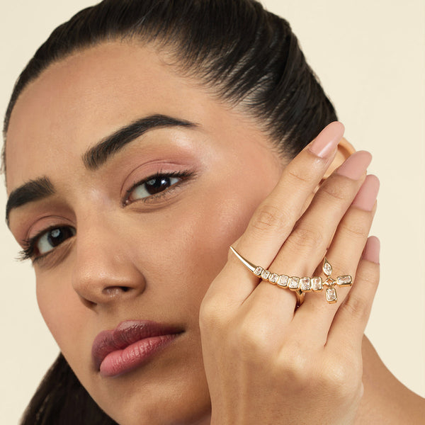 isharya Tennis Sword Ring Rings Free Size