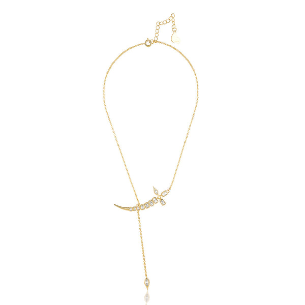 Isharya Tennis Sword Y Necklace Necklaces