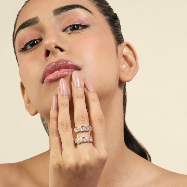 Isharya Tenniscore Back Open Ring Rings 6