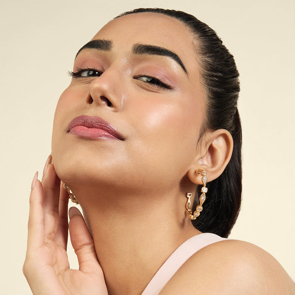 Isharya Tenniscore Hoops Earrings