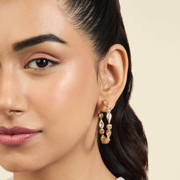 isharya Tenniscore Hoops Earrings