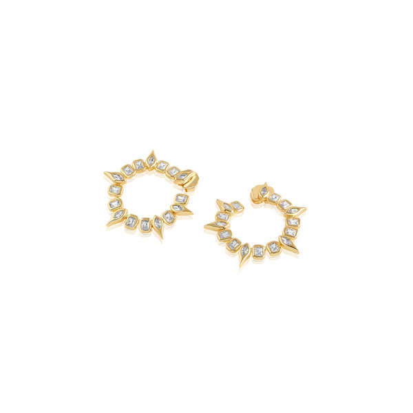 Isharya Tenniscore Spiral Studs Earrings
