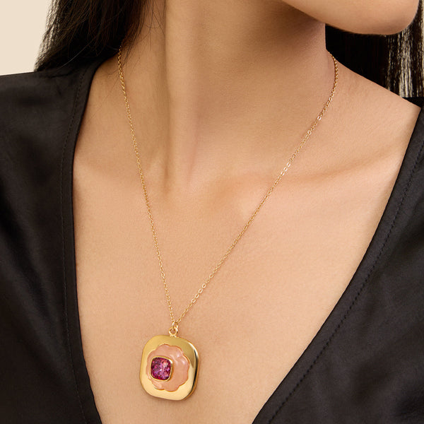 isharya Think Pink Pendant Necklace Necklaces Pink