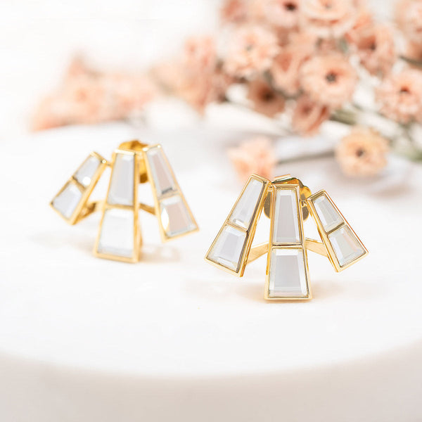 Isharya Three Pillars Stud Earrings Earrings